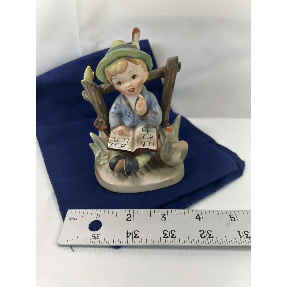 Vintage Hummel Figurines‎ 7961 Boy Singing W/Goose & Bird